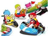Play Cartoon kart puzzle now