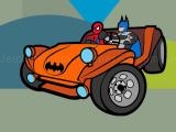 Play Superhero cars coloring book now