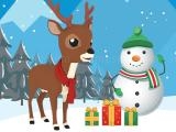 Play Christmas deer jigsaw
