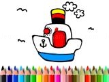 Play Bts boat coloring now
